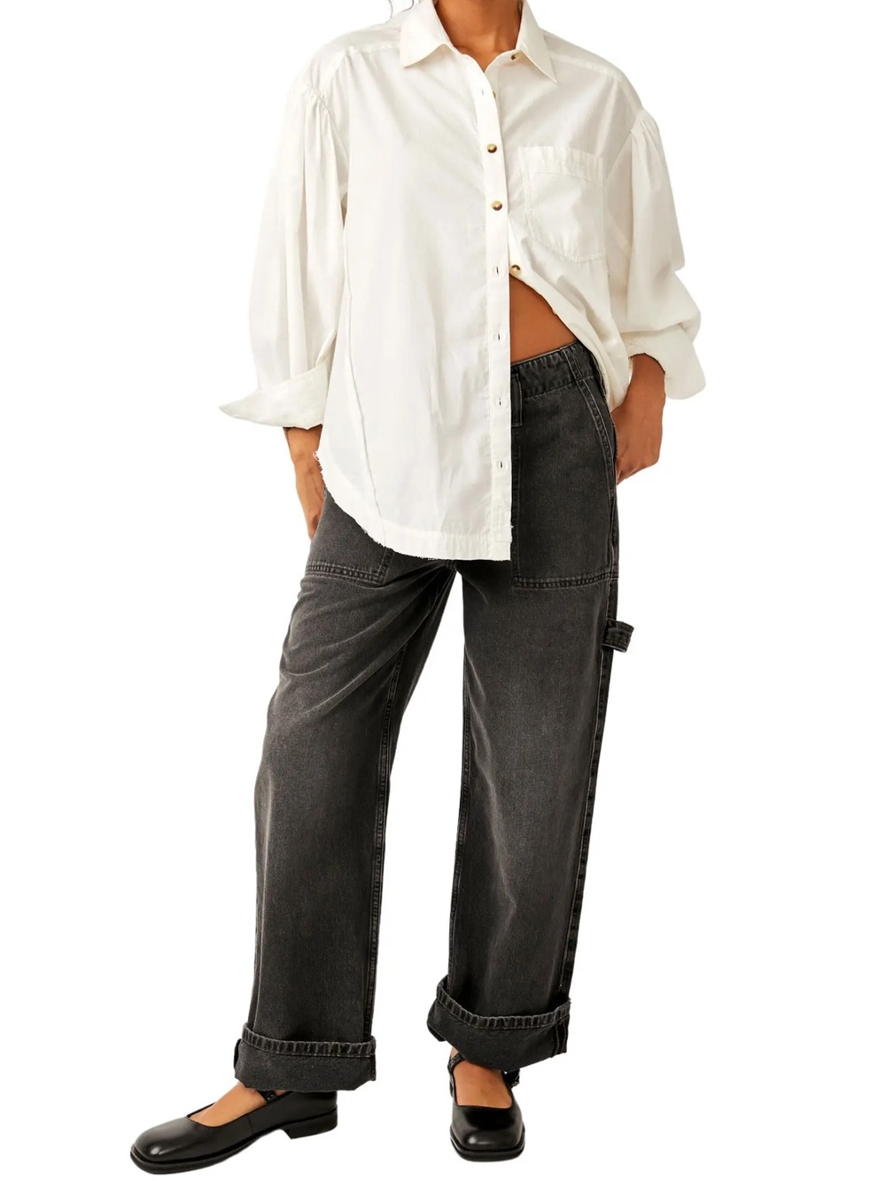 Free People Major Leagues Cargo Jeans - Picture 1 of 10